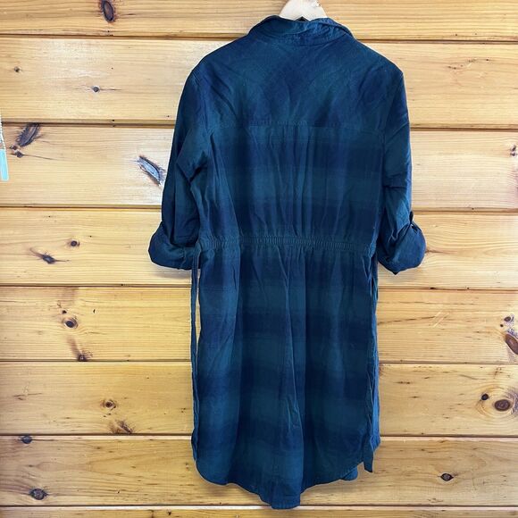 Columbia Women's Button Down Long Sleeve Pine Street Shirt Dress XXL Green - Picture 6 of 7